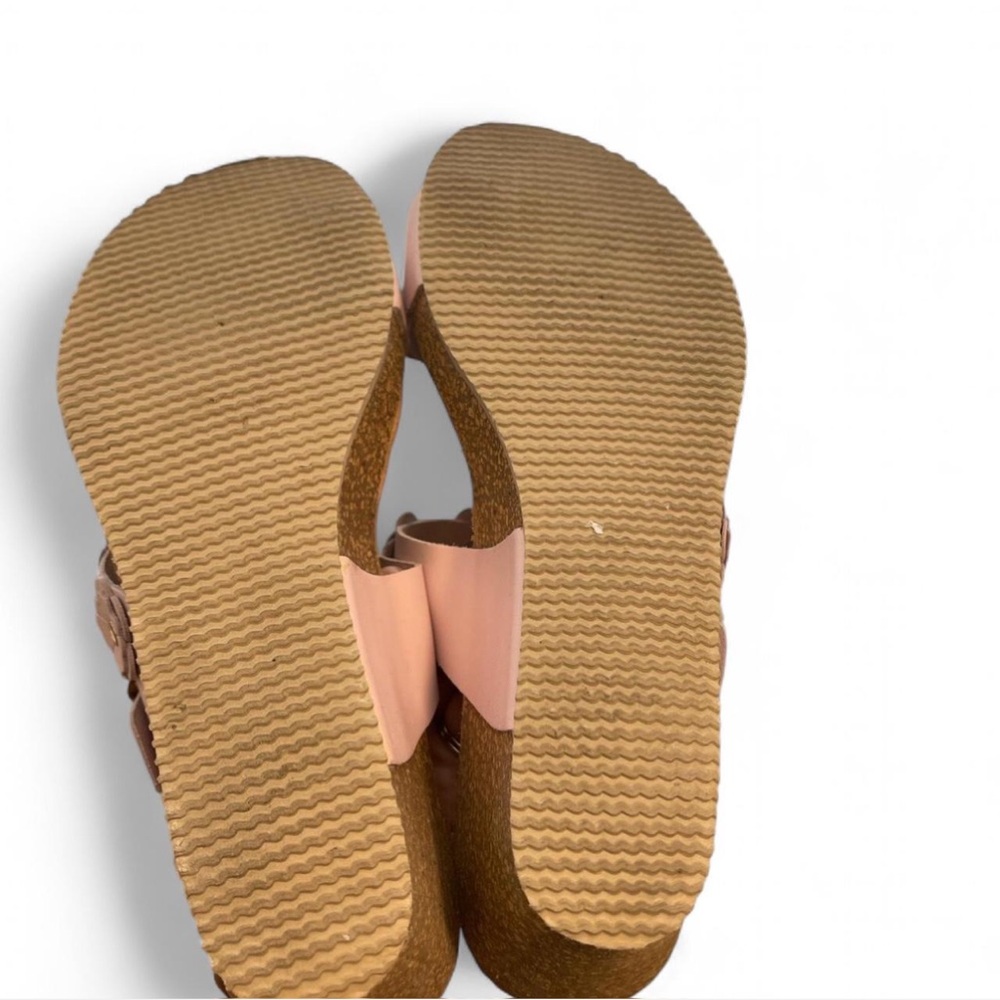 Leather 3D floral wedge - Picture 4 of 5